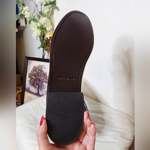 BRAND NEW Cole Haan Mens Pinch Penny Loafers Two Tone Brown Slip On Tassels Chic - Picture 6 of 16